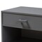 Baxton Studio Deirdre Modern Grey Wood 1-Drawer Nightstand 143-7886 - alternate 5